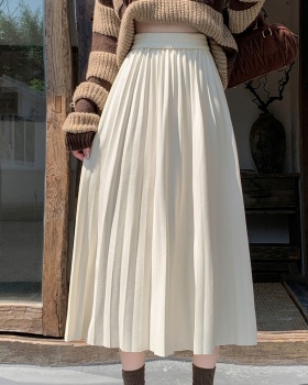 Autumn and winter large yard skirt A-line slim long dress