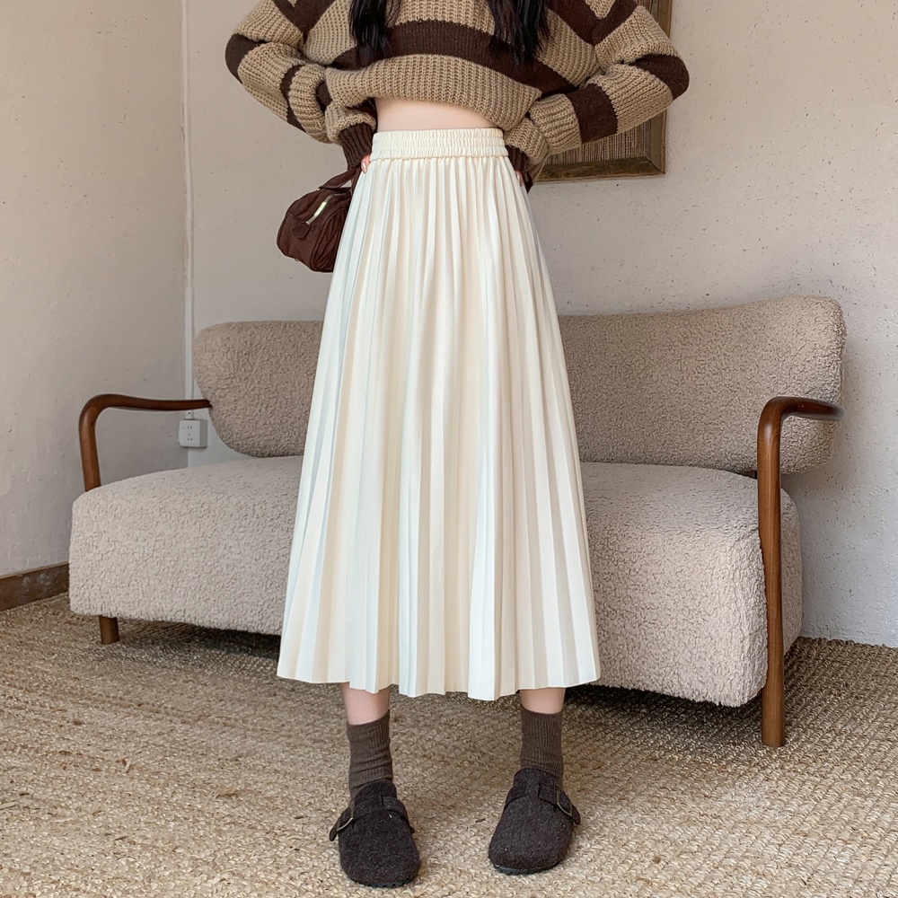 Autumn and winter large yard skirt A-line slim long dress
