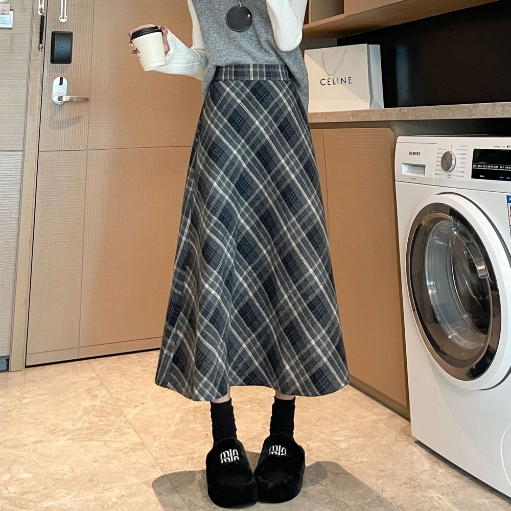 Large yard skirt woolen long skirt for women