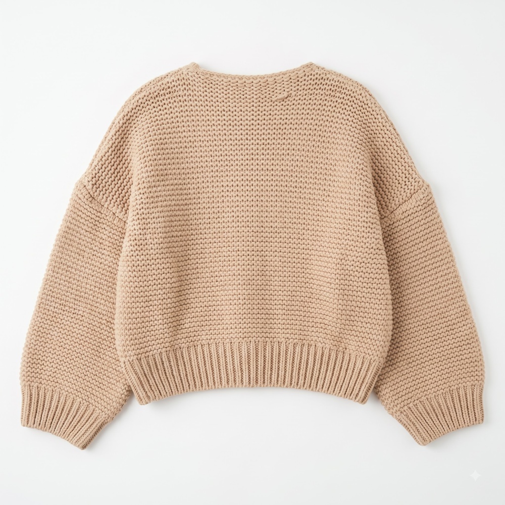 Tender loose V-neck coat knitted lazy cardigan for women