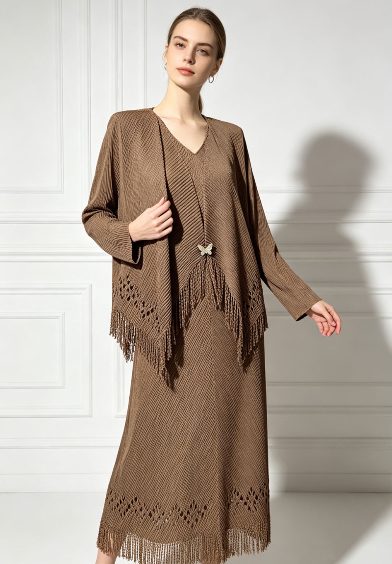Inside the ride long dress tops a set for women