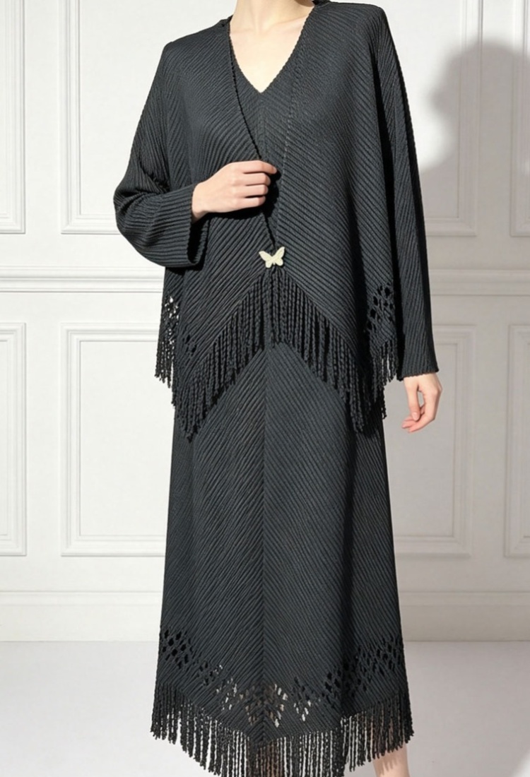 Inside the ride long dress tops a set for women