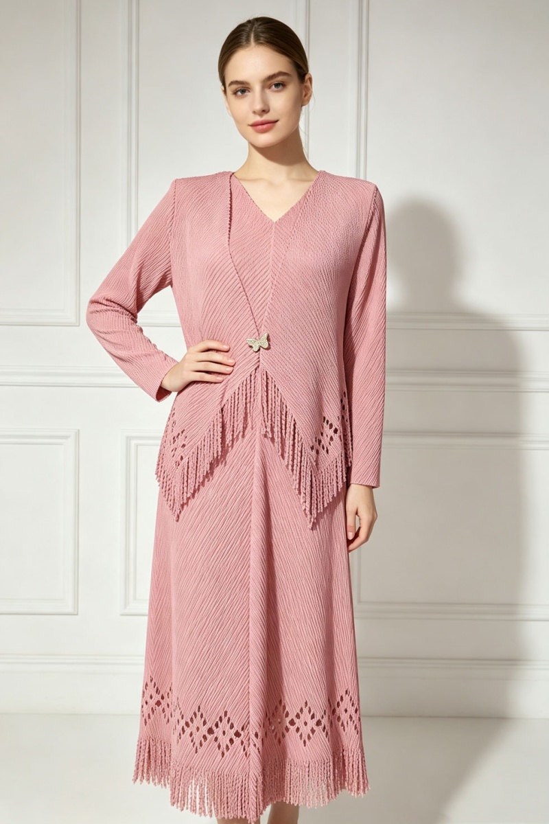 Inside the ride long dress tops a set for women