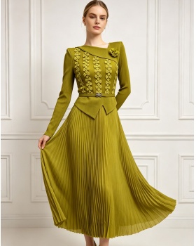 Fashion large yard long dress lace dress for women