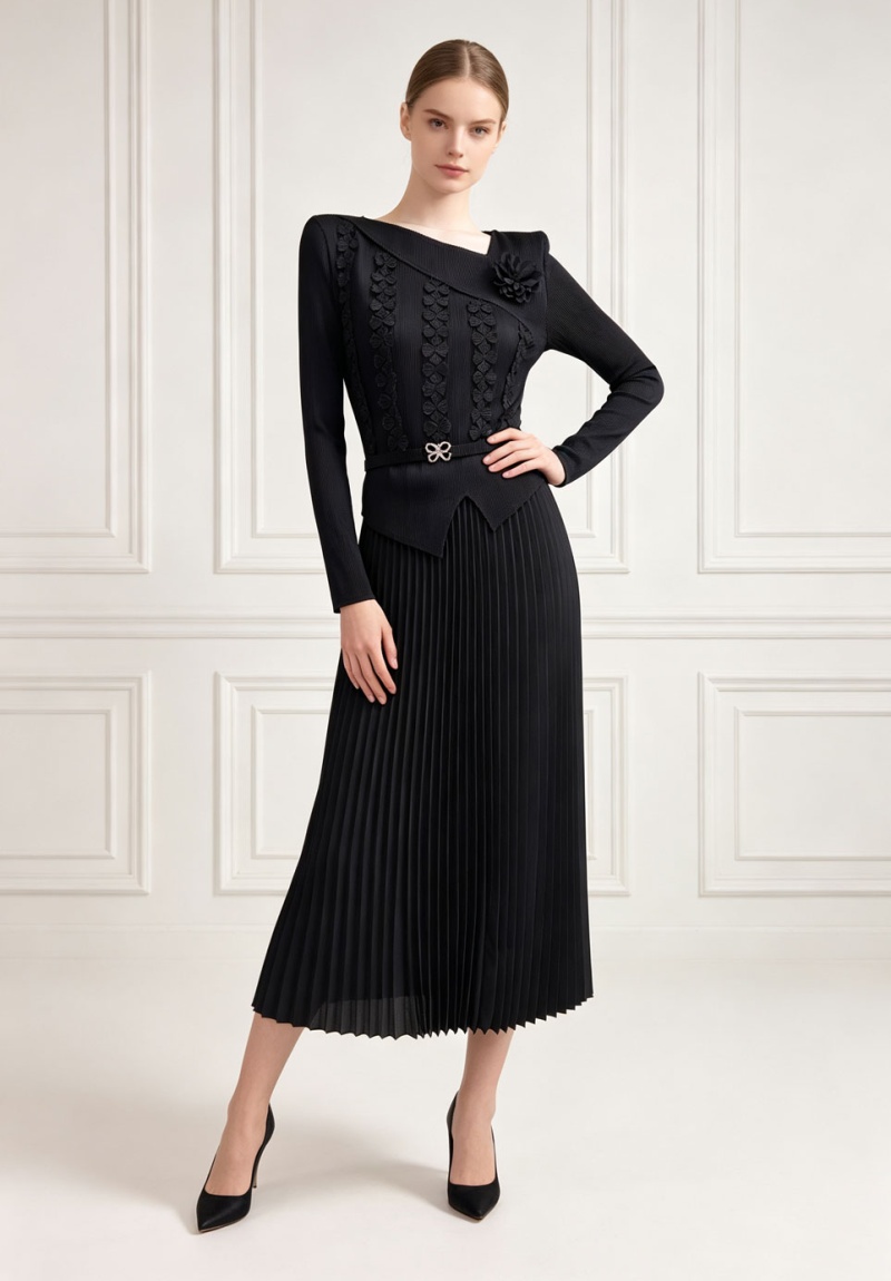 Fashion large yard long dress lace dress for women