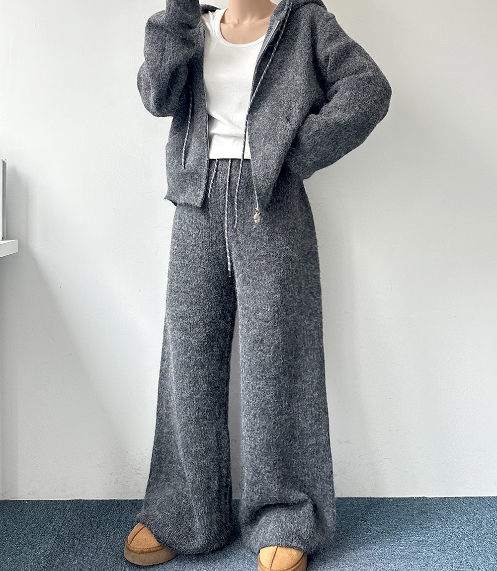 Korean style fashion all-match casual pants 2pcs set
