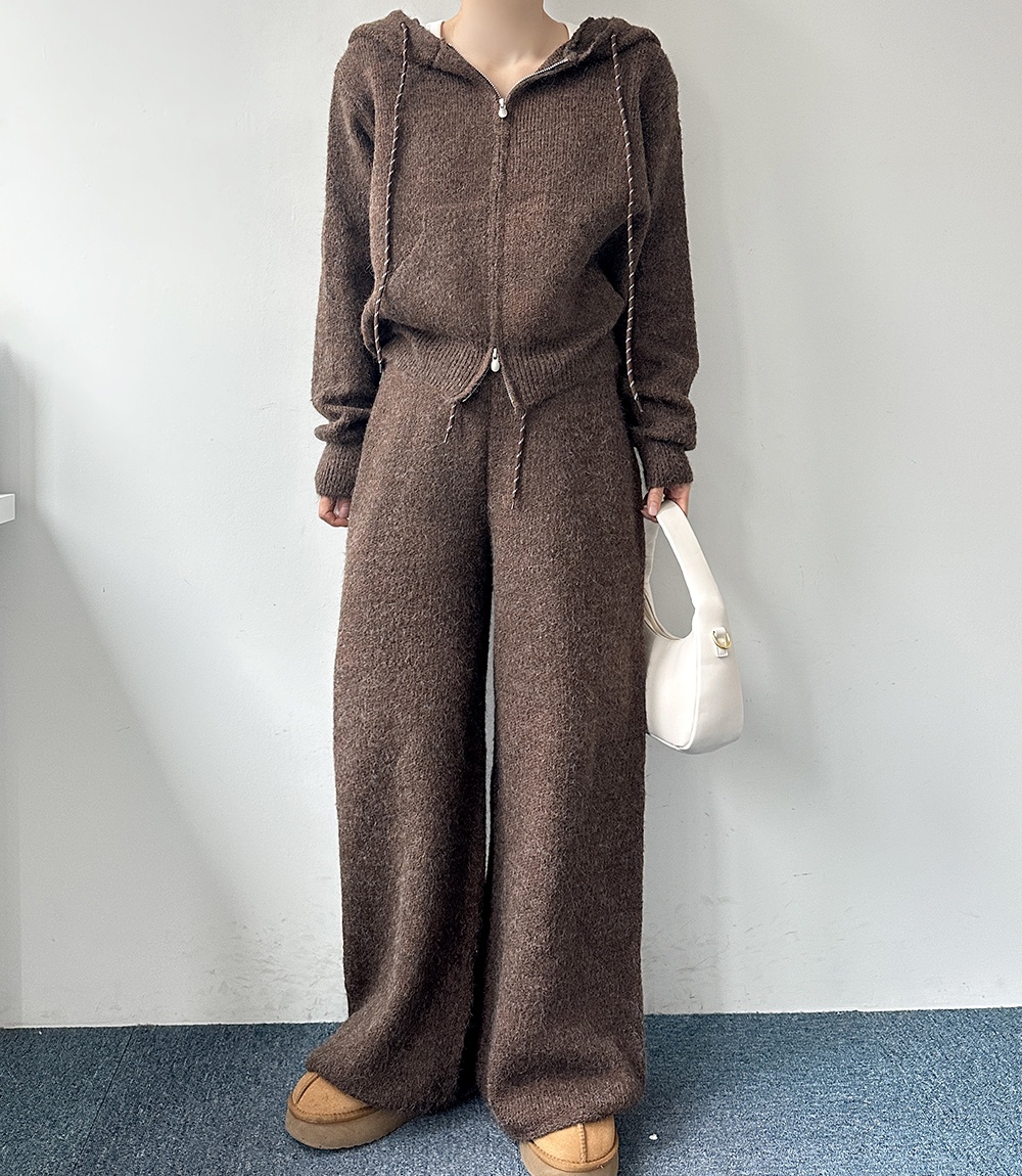 Korean style fashion all-match casual pants 2pcs set