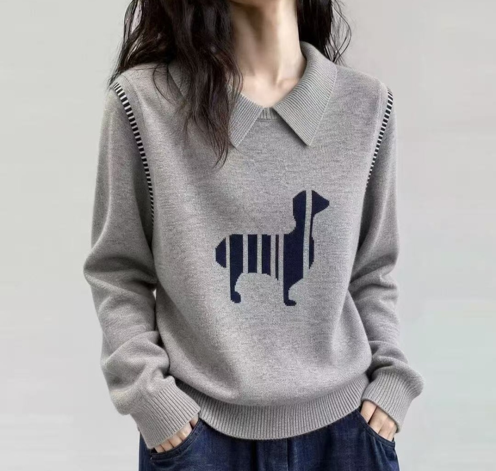 Knitted sweater autumn and winter bottoming shirt
