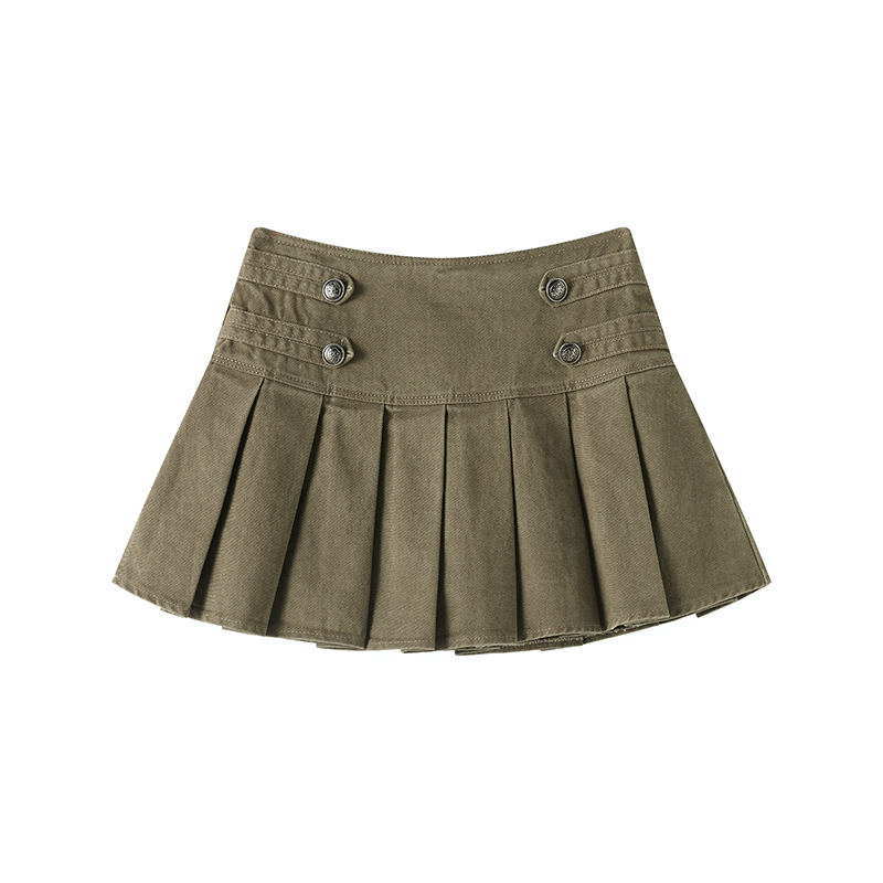 Washed show young skirt A-line denim short skirt
