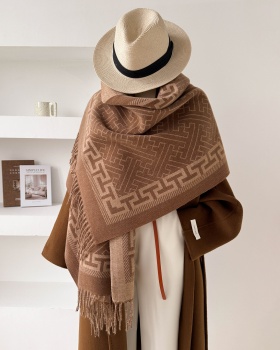 Jacquard thick scarves autumn and winter shawl