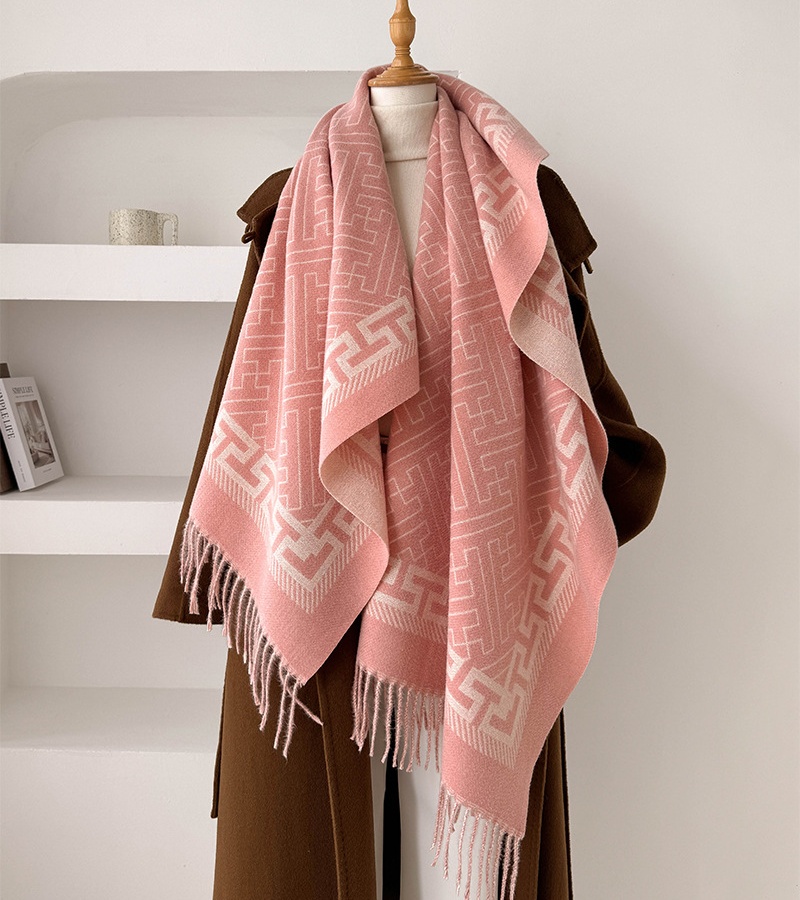 Jacquard thick scarves autumn and winter shawl