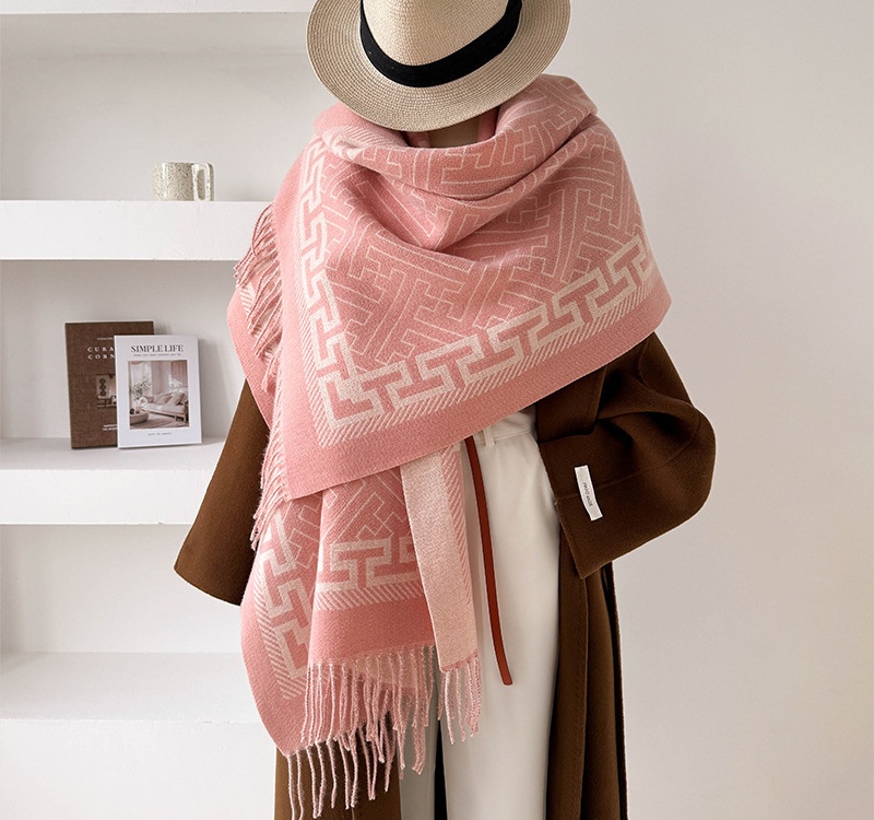 Jacquard thick scarves autumn and winter shawl