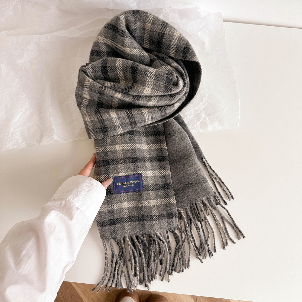 All-match couples British style shawl retro tassels scarves