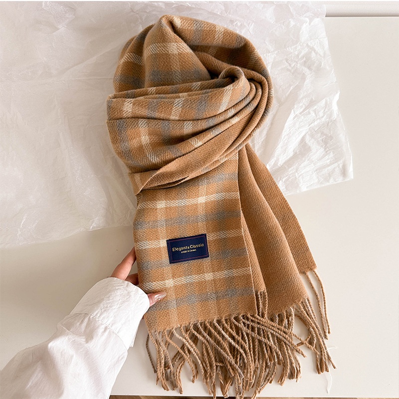 All-match couples British style shawl retro tassels scarves