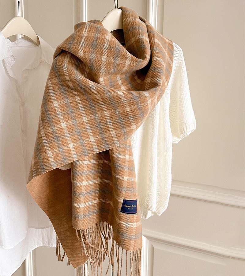 All-match couples British style shawl retro tassels scarves