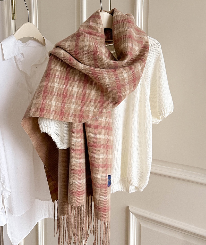 All-match couples British style shawl retro tassels scarves