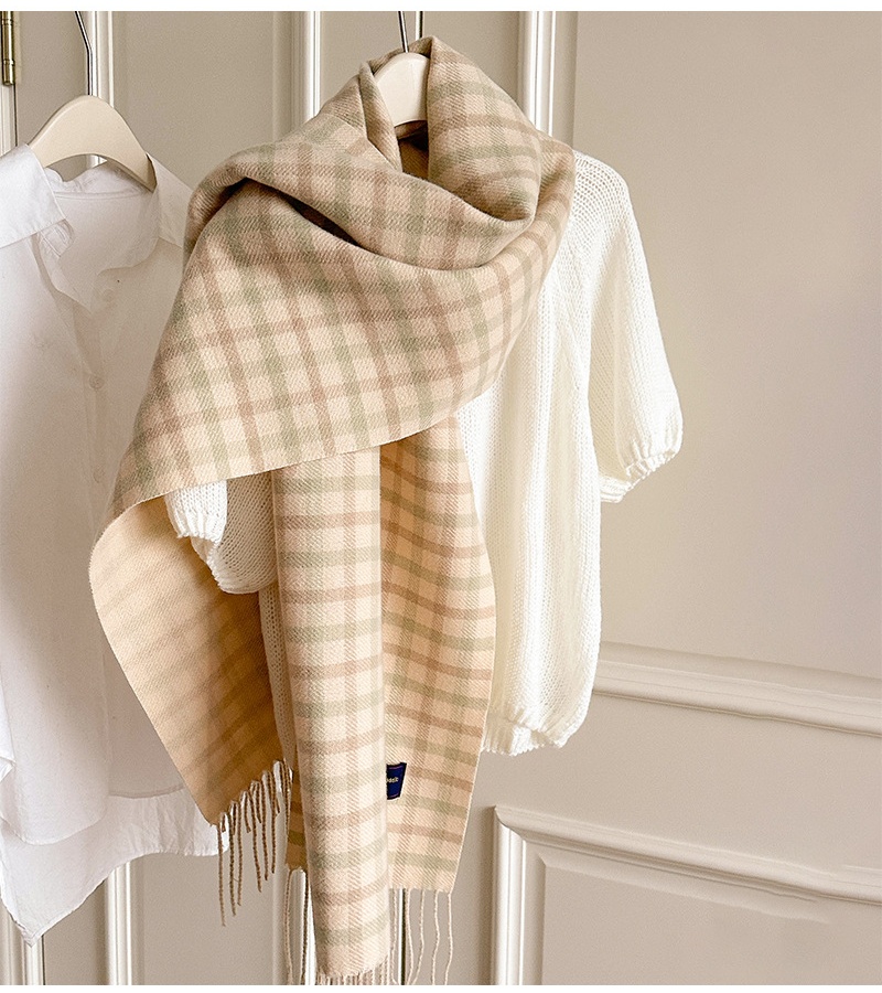 All-match couples British style shawl retro tassels scarves