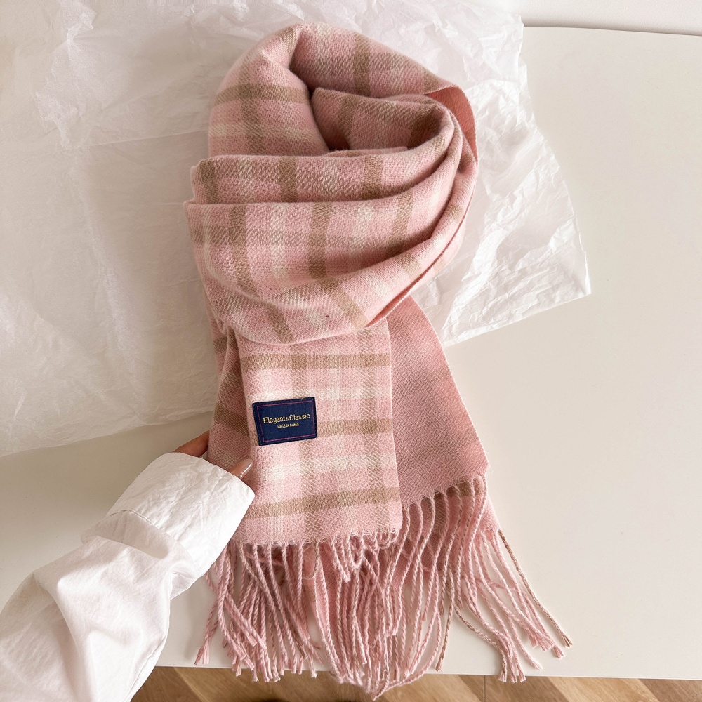All-match couples British style shawl retro tassels scarves
