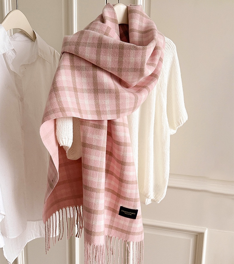 All-match couples British style shawl retro tassels scarves