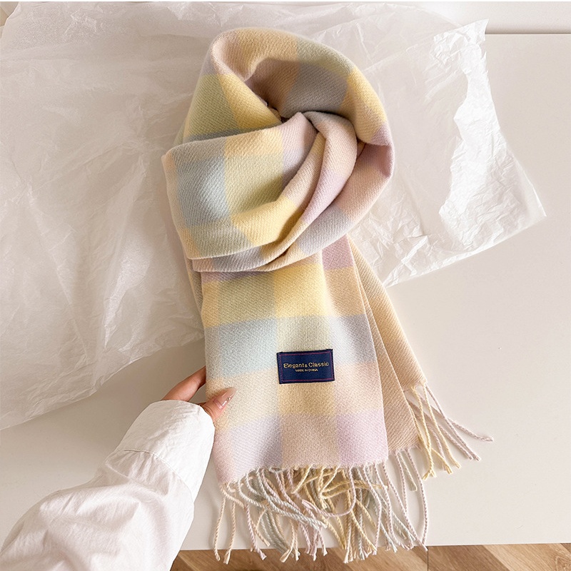 Korean style tender scarves box shawl for women