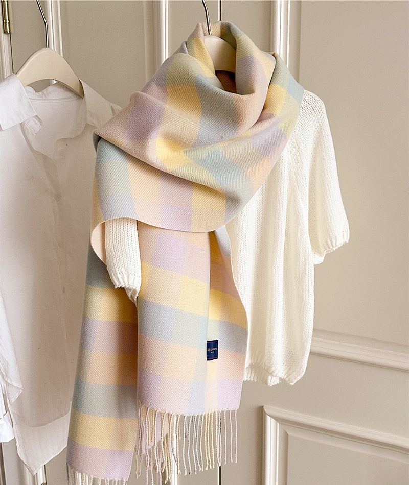 Korean style tender scarves box shawl for women
