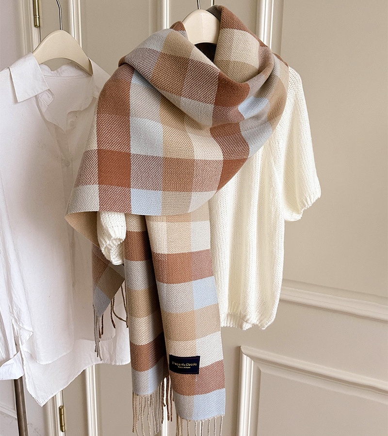 Korean style tender scarves box shawl for women