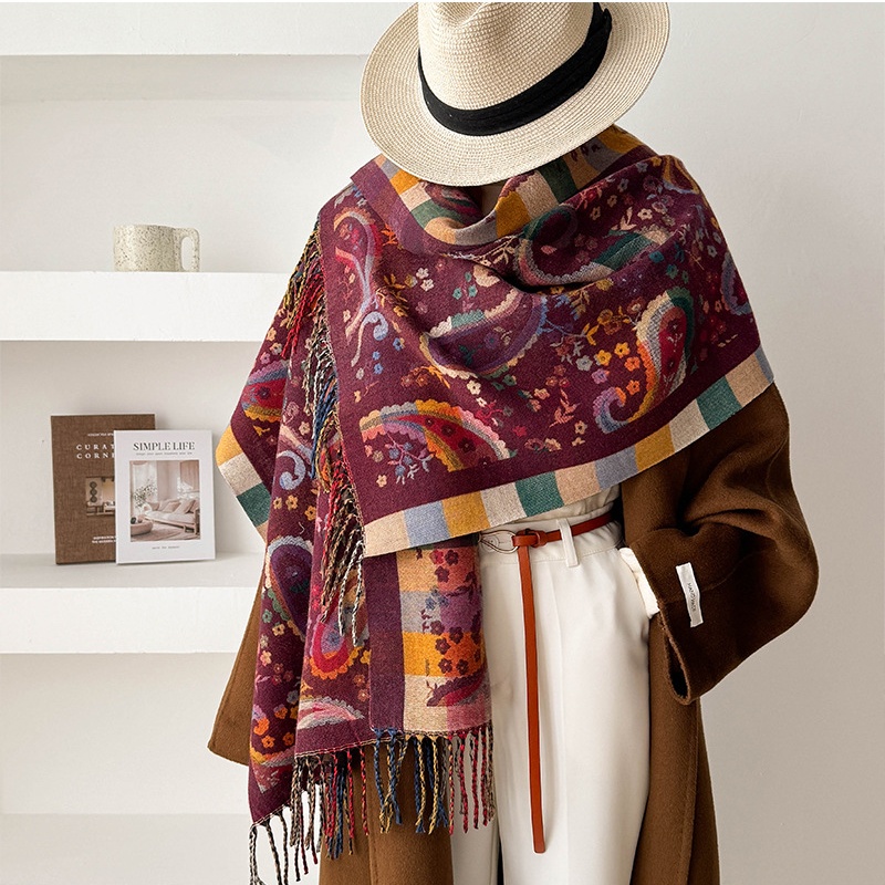 Outside the ride scarves Bohemian style shawl