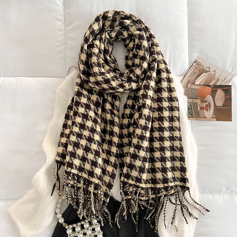 Imitation of cashmere scarf houndstooth scarves for women