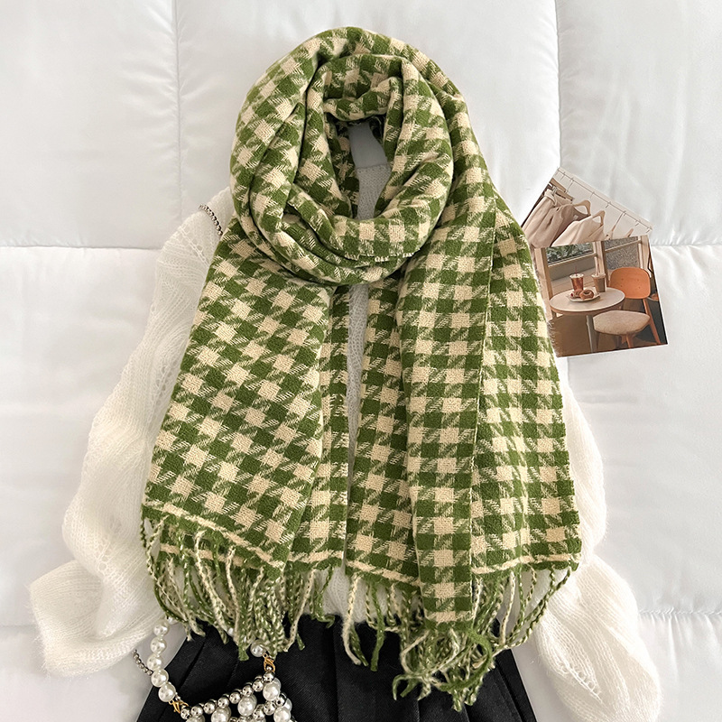Imitation of cashmere scarf houndstooth scarves for women