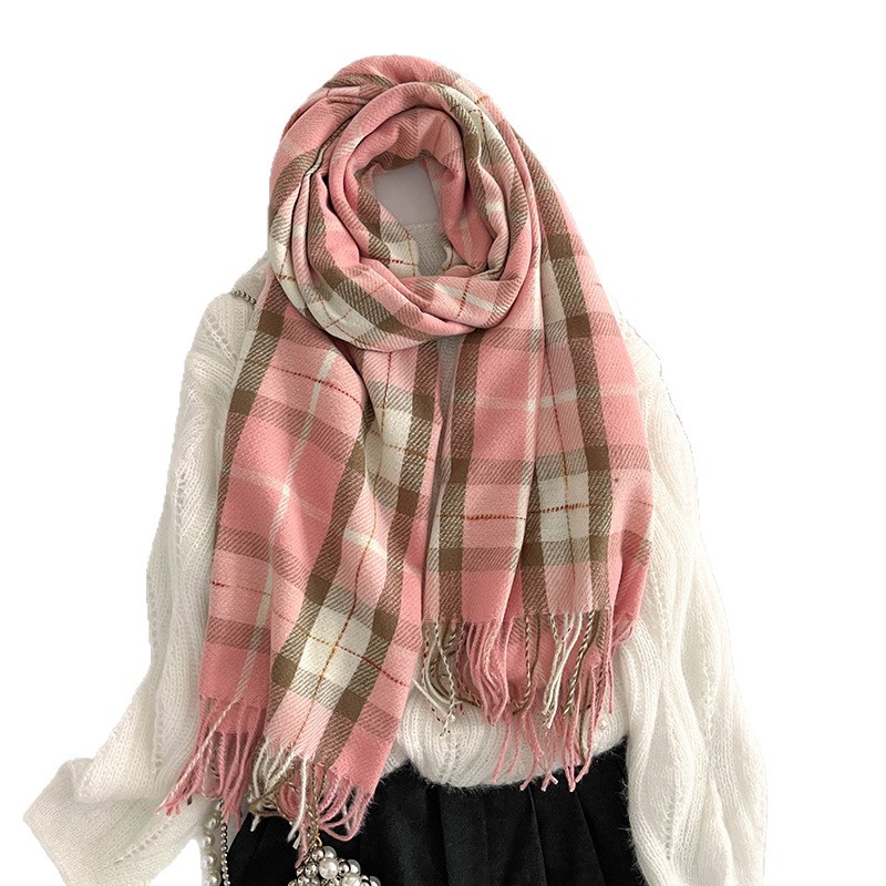 Girl imitation of cashmere shawl retro college style scarves