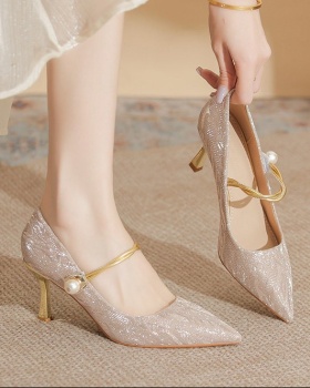Pointed shoes bridesmaids wedding shoes for women