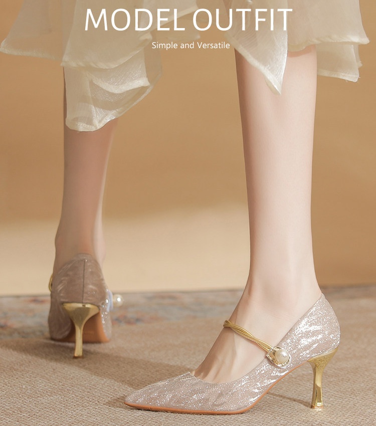 Pointed shoes bridesmaids wedding shoes for women