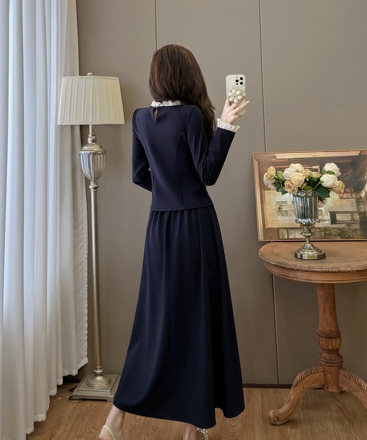 Lace temperament France style sweet skirt 2pcs set