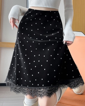 High waist one step skirt splice short skirt for women
