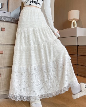 Cake slim long skirt lace Korean style skirt for women