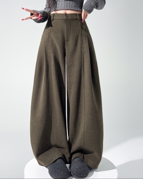 High waist all-match pants Casual wide leg pants