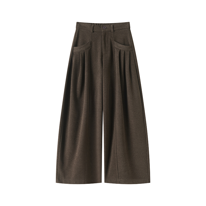 High waist all-match pants Casual wide leg pants