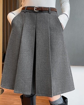 Woolen short skirt Casual skirt for women