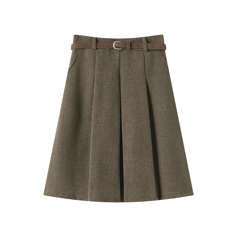 Woolen short skirt Casual skirt for women
