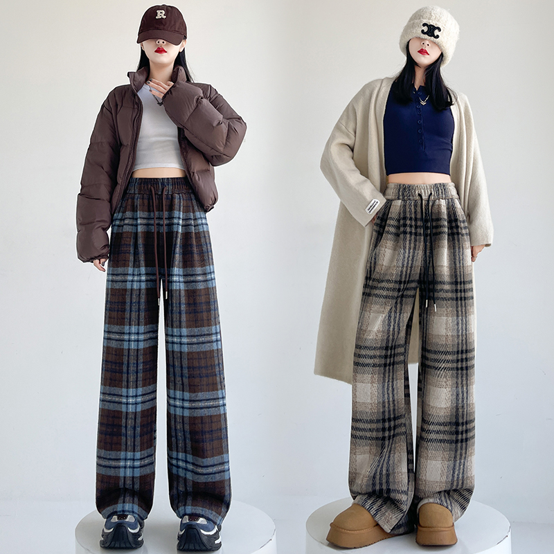 Mopping straight pants wide leg pants Casual pants for women
