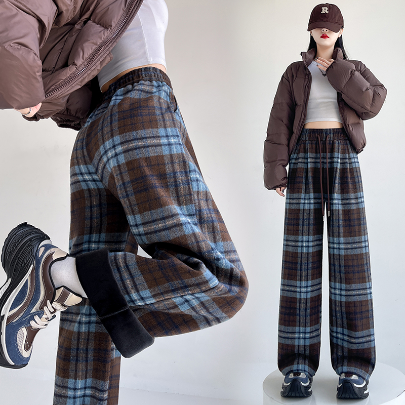 Mopping straight pants wide leg pants Casual pants for women
