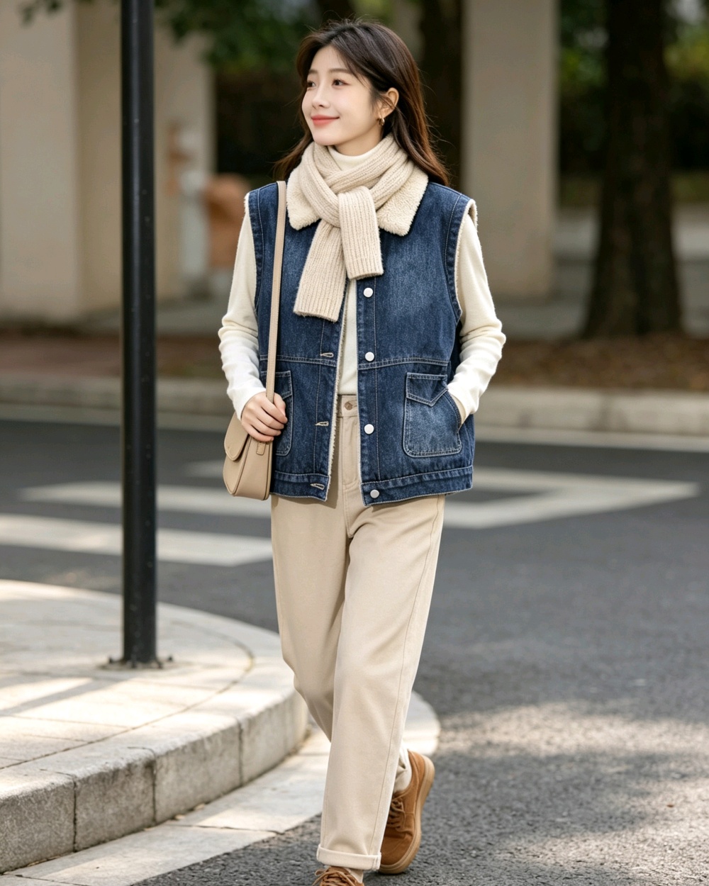 Thick cotton Korean style plus velvet all-match waistcoat