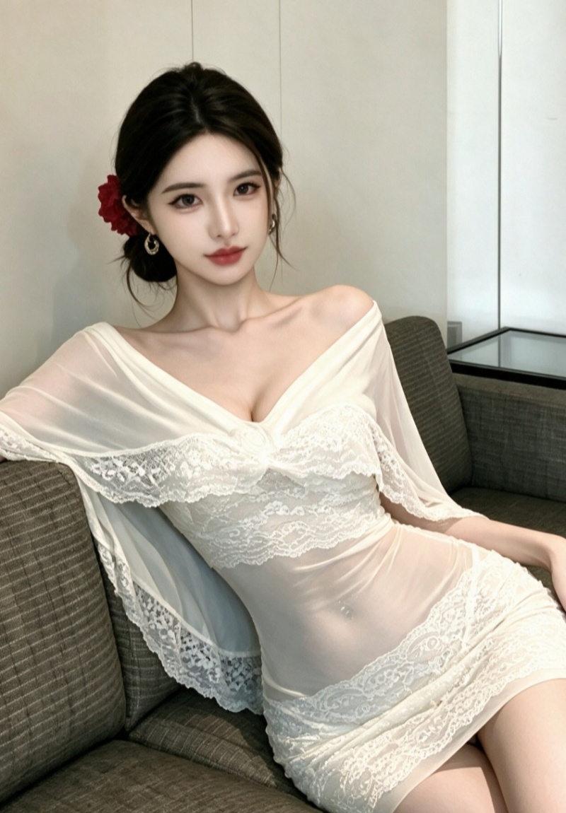 Spicegirl perspective cloak white enticement dress for women