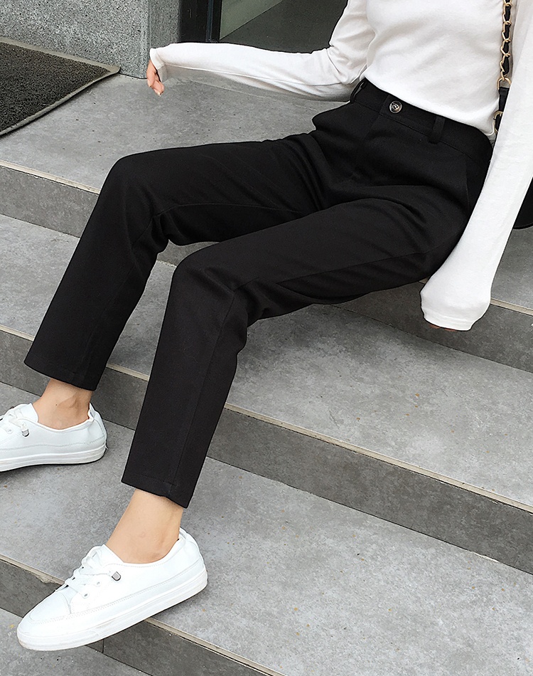 High waist long pants autumn and winter pants for women