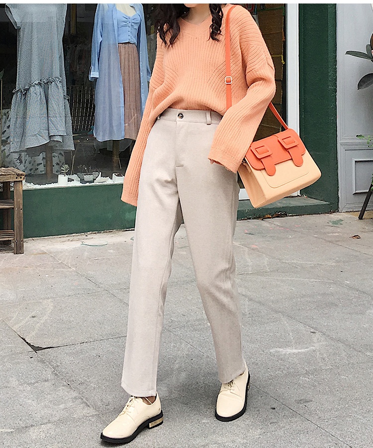 High waist long pants autumn and winter pants for women