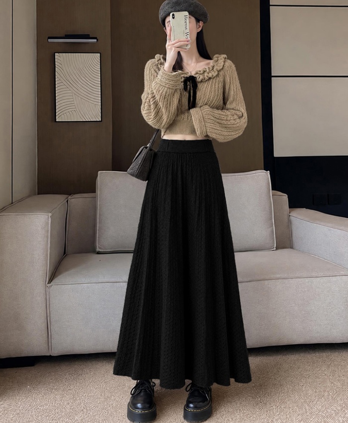 Thick skirt high waist long skirt for women