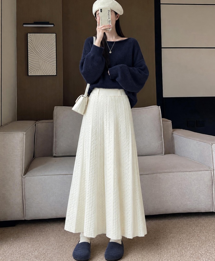 Thick skirt high waist long skirt for women