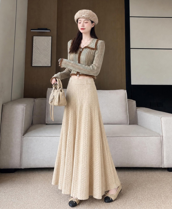 Thick skirt high waist long skirt for women