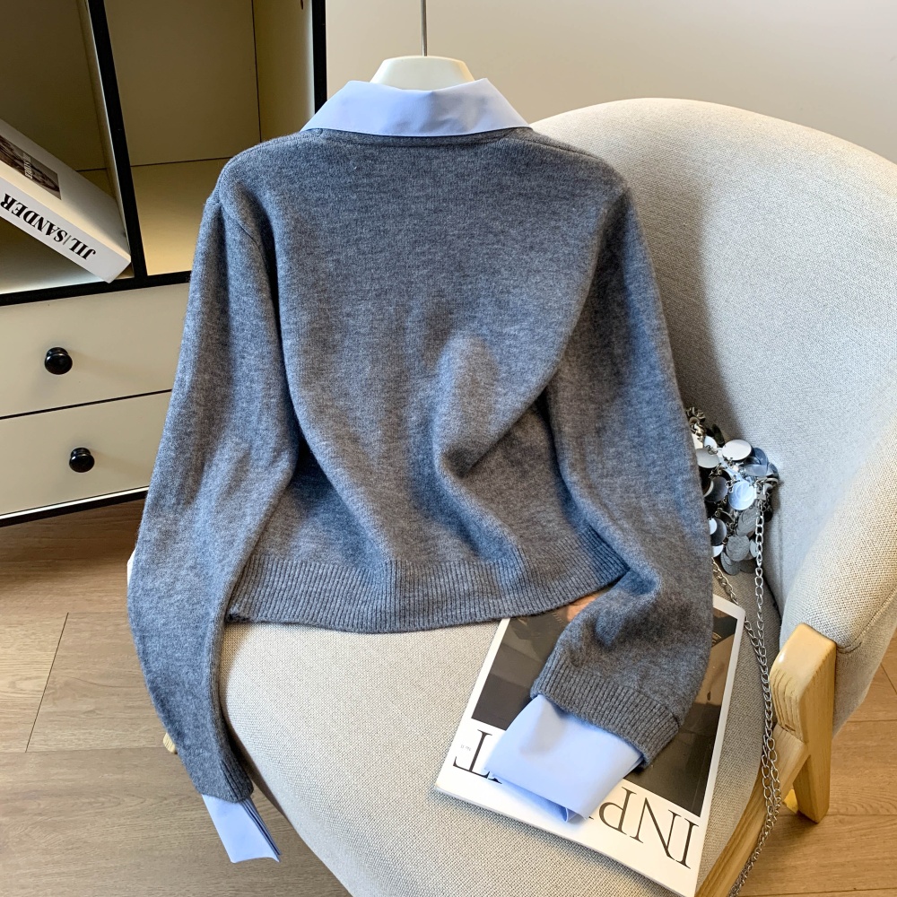 College style sweater Korean style tops for women