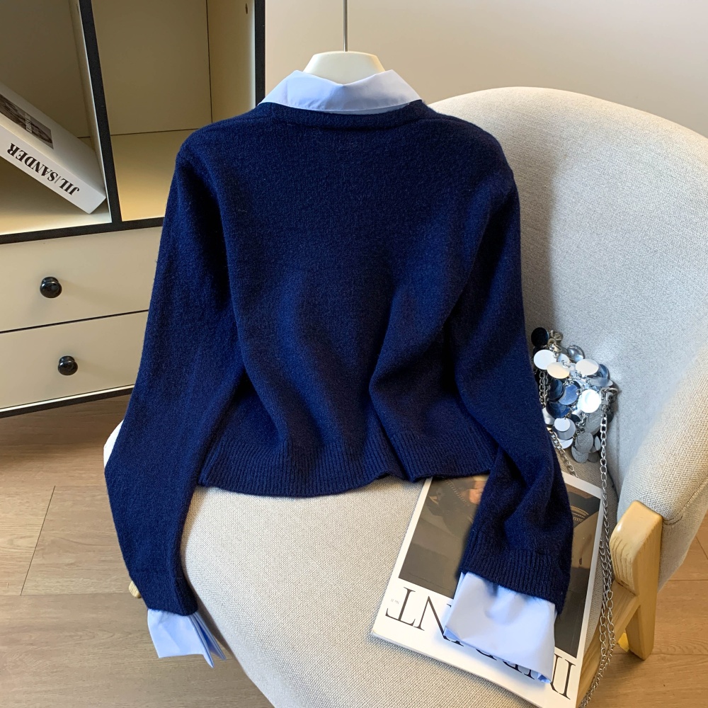 College style sweater Korean style tops for women